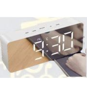 Mirror Digital Clock for Bedside and Office Desk, Modern Time Display Gift Item for Home Decor, Corporate Gifting and Daily Tabletop Convenience
